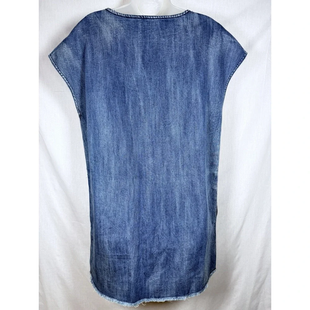 Aritzia Wilfred Free Nori Denim Mini Tunic Dress Blue‎ Size Medium Urban